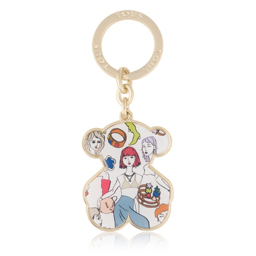 Multicolored Oso Tribe key ring