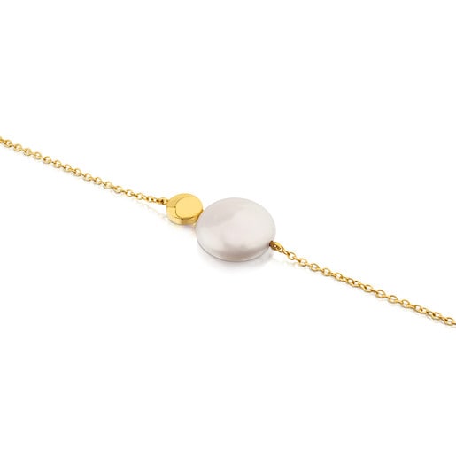 Alecia Bracelet in Gold with Pearl.