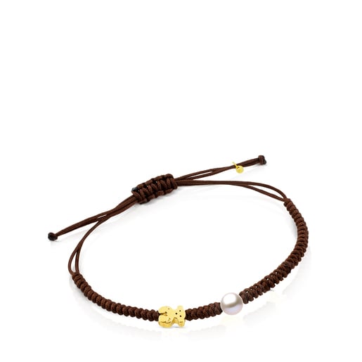 Bracciale in oro e perle coltivate motivo orsetto Sweet Dolls XXS