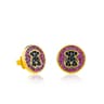 Vermeil Silver Bahía Earrings with Ruby and Spinel