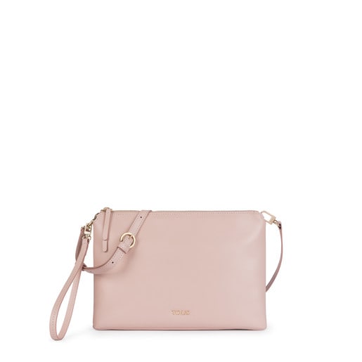 Large pink Leather Tulia Crossbody bag