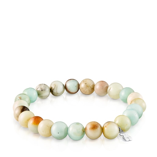 Pulsera Color de Cuarzitas y Plata