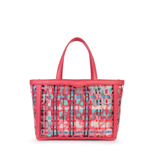 Средняя разноцветная двусторонняя сумочка Kaos Shock Tartan