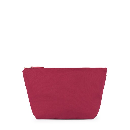 Reversible medium multi-red Kaos Shock Tartan bag