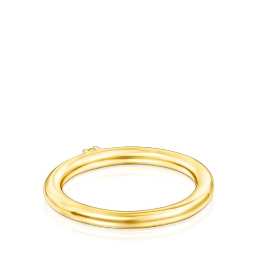 Bague Ring Mix en Argent Vermeil et Saphir jaune