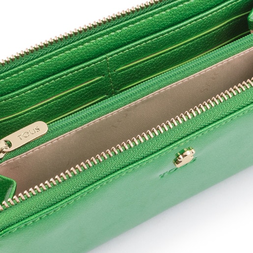 Średniej wielkości zielony portfel z kolekcji Dorp