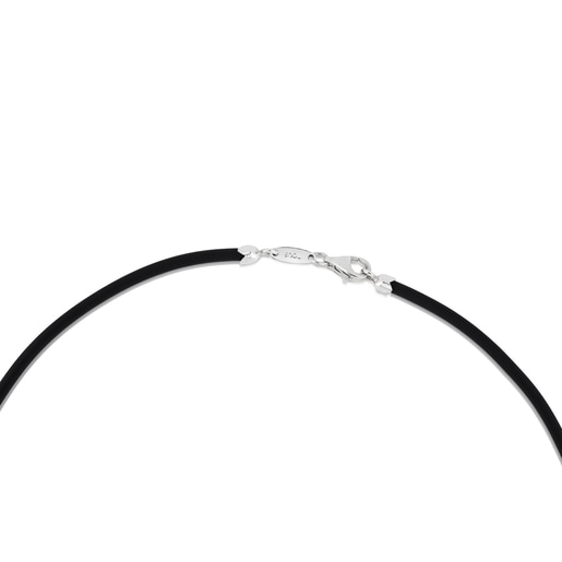 Medium 50 cm black 3 mm Rubber TOUS Chokers Chain.