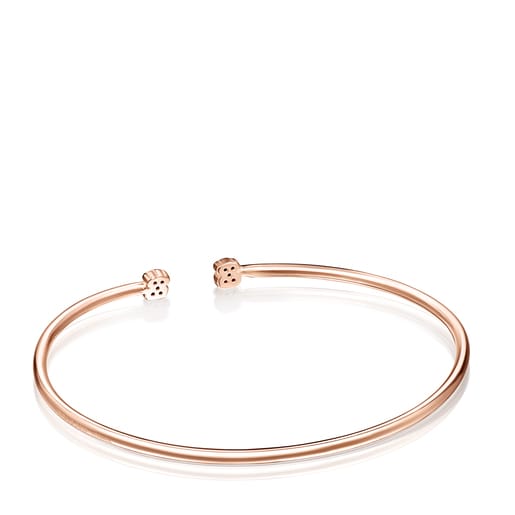 Pulsera motif de plata vermeil rosa clearance