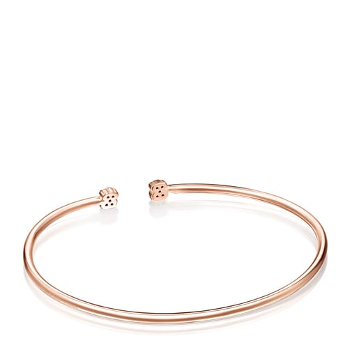 Pulsera Motif con baño de oro rosa de 18 kt sobre plata con Espinelas