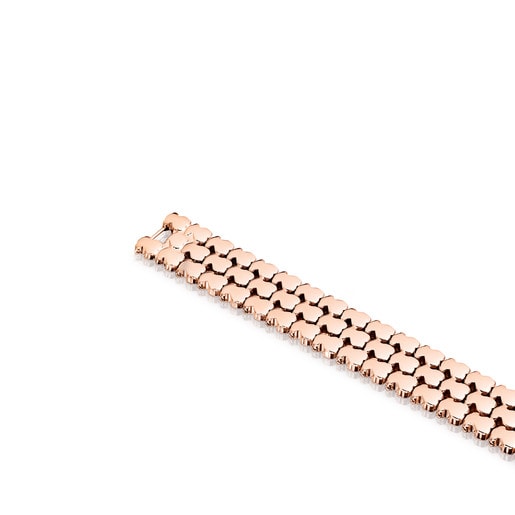 Pink IP Steel Parade Bracelet