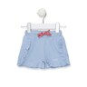 Short de niña Casual rayado Azul Celeste