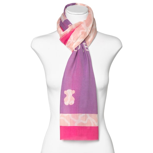 Fulard Kaos TOUS Crafted lila