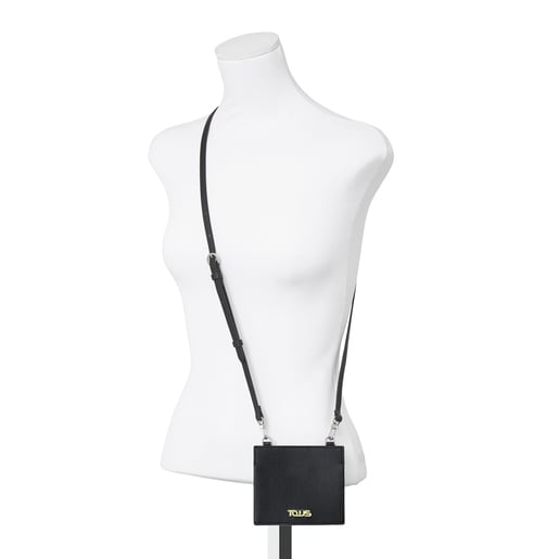 Black New Essence Wallet-Crossbody bag
