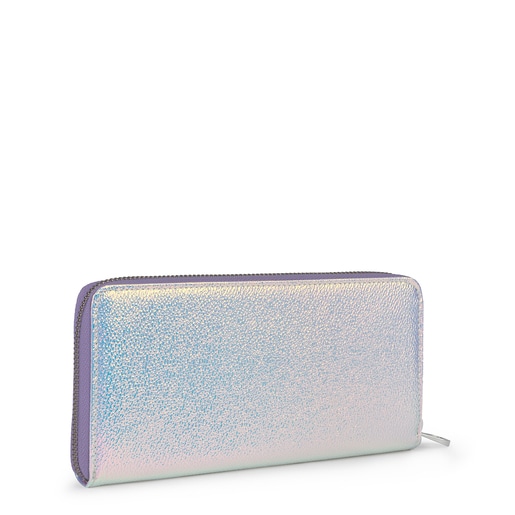 Stredne veľká dúhová fialová peňaženka Dorp