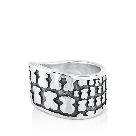 Серебряное кольцо Saurio