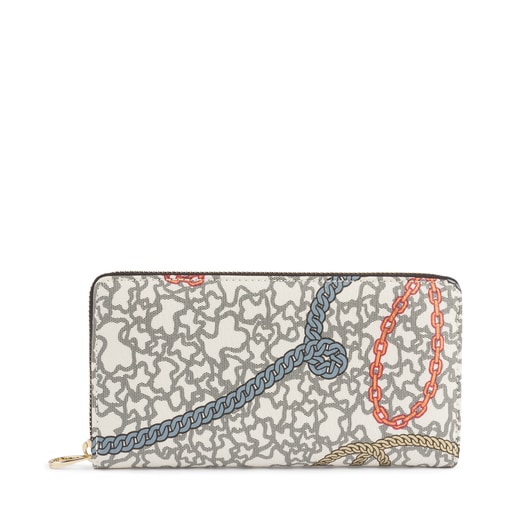 Medium multi-black Kaos Mini Cadenas wallet