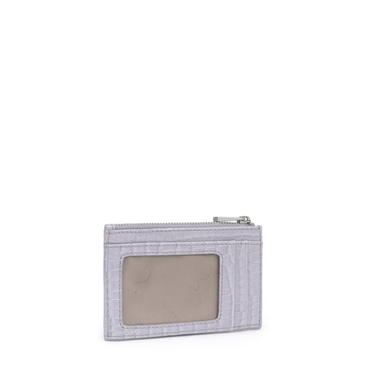 Fialová exotická peňaženka na drobné a karty Dorp