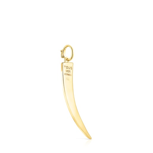 Pendentif TOUS Good Vibes corne en Argent Vermeil