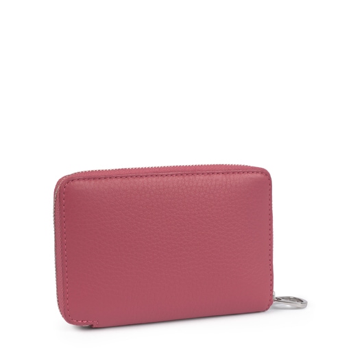 Small leather pink Leissa wallet