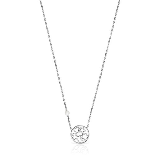 Silver with Pearl Silueta Necklace