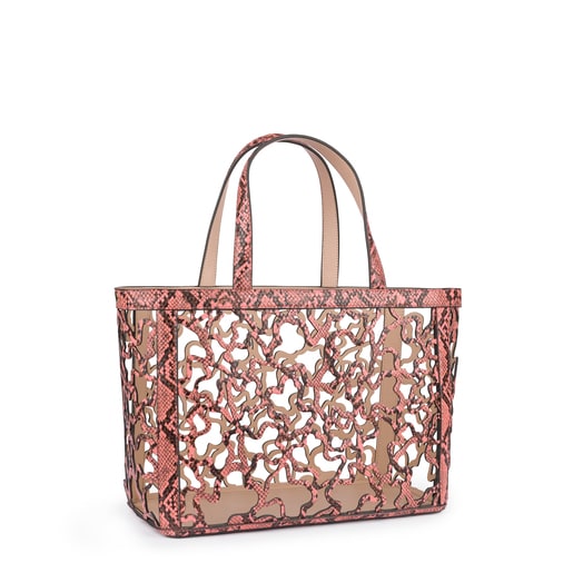 Sac cabas moyen Kaos Shock savane-rose