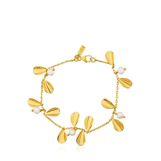 Vermeil Silver Happy Moments Bracelet with Pearl