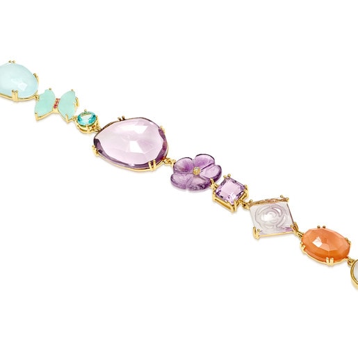 TOUS Vita Bracelet in Gold with Pealrs and Gemstones