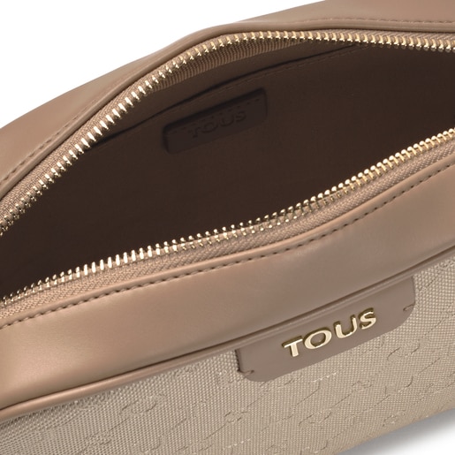 Sac à bandoulière Script Day couleur taupe