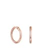 TOUS Basics small Earrings in Rose Silver Vermeil
