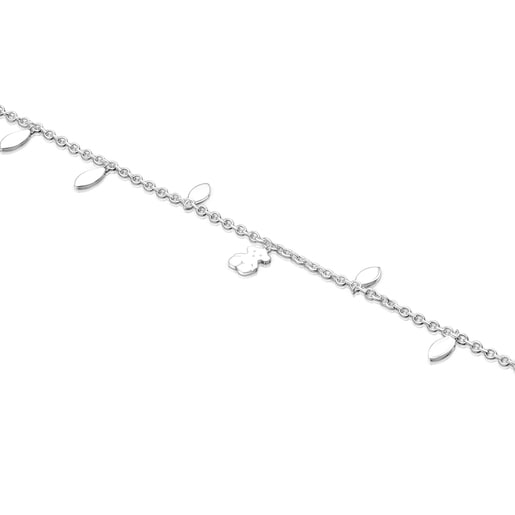 Silver Fragile Nature Anklet