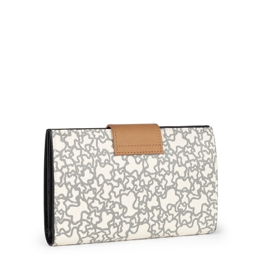 Medium beige and black Kaos Mini wallet TOUS