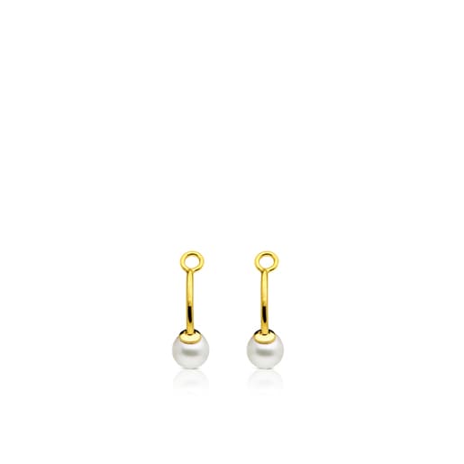 Pack de dos alargadorres de Boucles d'oreilles TOUS Pearls en Or