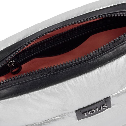 Gun-black Pleat Up crossbody bag