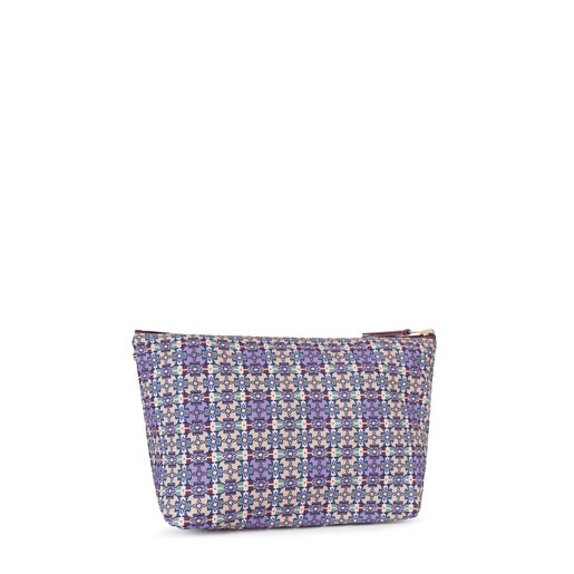 Mała torebka z kolekcji Kaos Shock Mossaic Square w wielu odcieniach koloru burgundowego