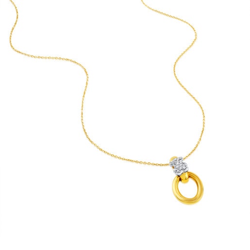 Gold Gen Necklace with Diamond