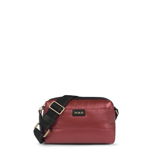 Pink-black Pleat Up crossbody bag