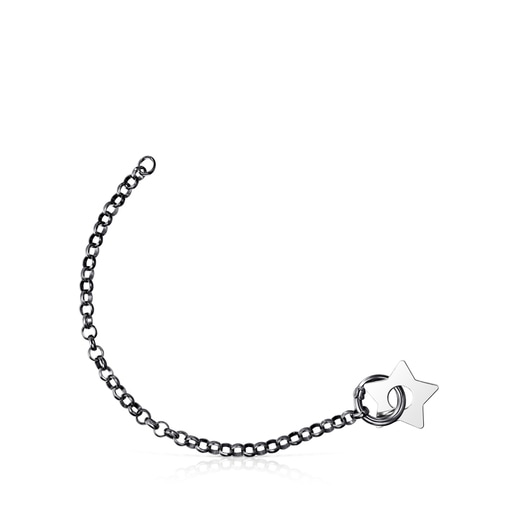 Pulsera Hold Metal estrella de Plata Dark Silver