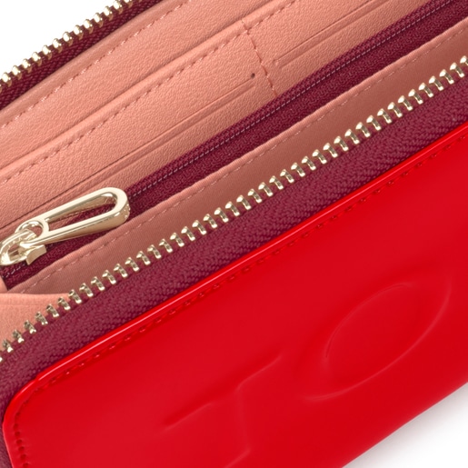 財布  Dorp Logo  長財布  M 合成皮革 レッド