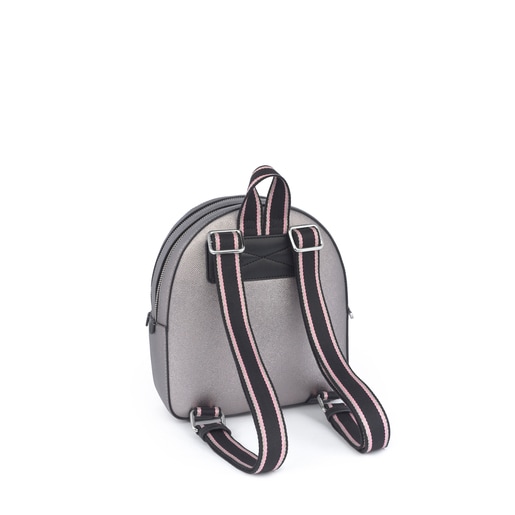 Szaro-srebrny plecak z kolekcji New Essence