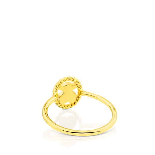 Vermeil Silver Camee Ring