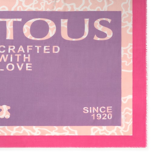 Foulard Kaos Tous Crafted lila