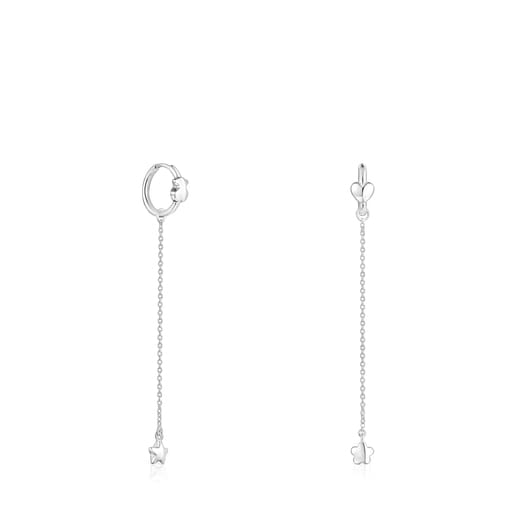 Long Silver Mini Icons Earrings