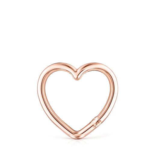 Large Hold heart Ring in Rose Vermeil | TOUS