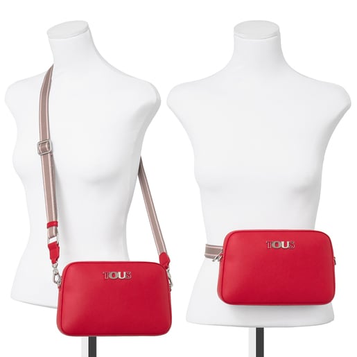 حقيبة خصر New Essence بحزام يلتف حول الجسم باللون الأحمر