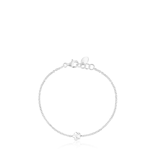 Silver Mini Icons flower heart Bracelets set TOUS