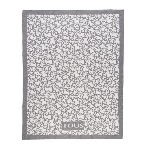 Kaos reversible blanket in white