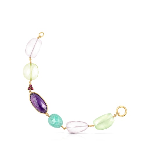 Gold Luz Bracelet with Gemstones