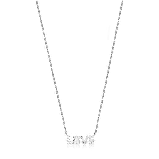 Love-Halskette San Valentín aus Silber