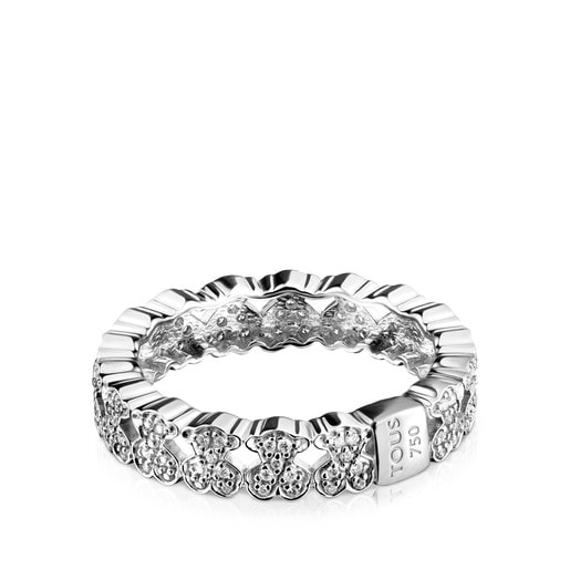 White Gold TOUS Puppies Ring with Diamonds 0.23ct