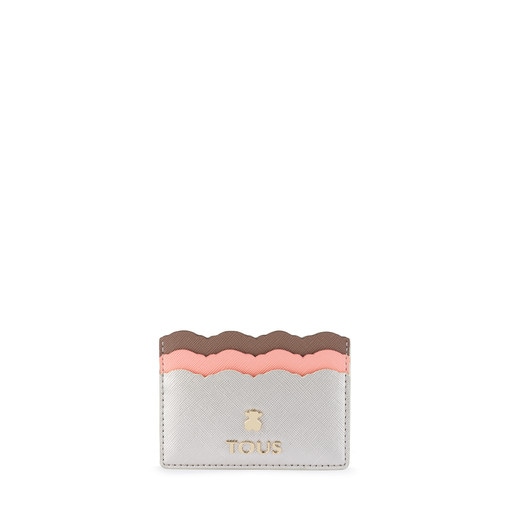 Silver-pink colored Carlata Cardholder